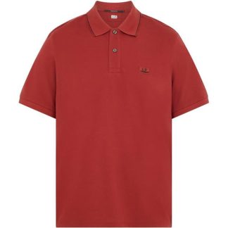 CP COMPANY Polo Shirt Men Short Sleeve Polos Ketchup 560 for sale