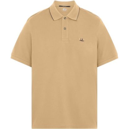 CP COMPANY Polo Shirt Men Short Sleeve Polos M Desert 317 for sale