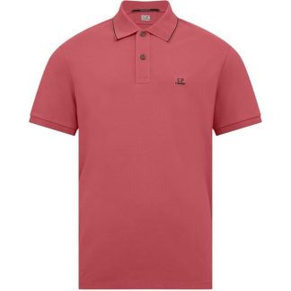 CP COMPANY Polo Shirt Men Short Sleeve Polos Red Bud 577 for sale