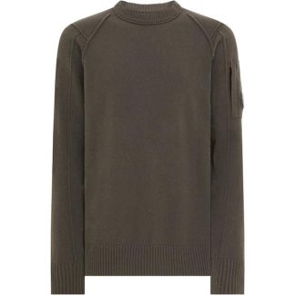 CP COMPANY Sea Island Jumper Men Jumpers Olive Night 670 for sale