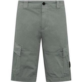 CP COMPANY Stretch Sateen Cargo Shorts Men Cargo Shorts Agave Grn 627 for sale