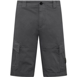 CP COMPANY Stretch Sateen Cargo Shorts Men Cargo Shorts Black 999 for sale