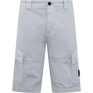 CP COMPANY Stretch Sateen Cargo Shorts Men Cargo Shorts Drizzle 913 for sale