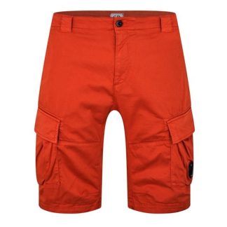 CP COMPANY Stretch Sateen Cargo Shorts Men Cargo Shorts Hrvst Pmpkn 439 for sale