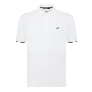 CP COMPANY Tacting Short Sleeve Polo Top Men Short Sleeve Polos Gz White 103 for sale