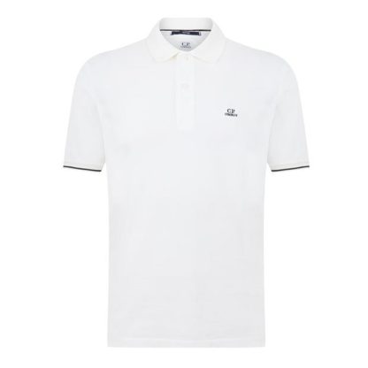 CP COMPANY Tacting Short Sleeve Polo Top Men Short Sleeve Polos Gz White 103 for sale