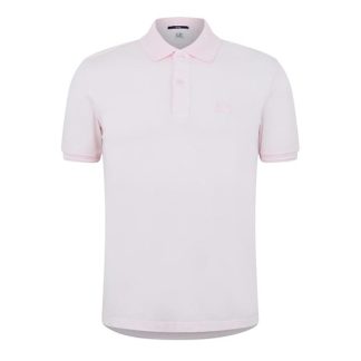 CP COMPANY Tacting Short Sleeve Polo Top Men Short Sleeve Polos Hvnly Pink 501 for sale