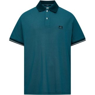 CP COMPANY Tacting Short Sleeve Polo Top Men Short Sleeve Polos Ink Blue 848 for sale