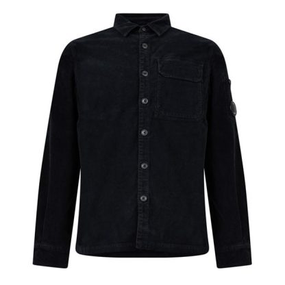 CP COMPANY Velluto Cord Shirt Men Cord Shirts - Long Sleeve Total Eclip 888 for sale