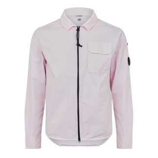 CP COMPANY Zipped Overshirt Men Overshirts Hvnly Pink 501 for sale