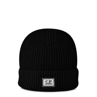 CP Company CP Beanie Hat Sn51 Unisex Beanies Black 999 for sale