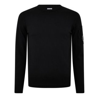 CP Company CP Company Knitwear - Crew Neck Men Knitted Tops Black 999 for sale