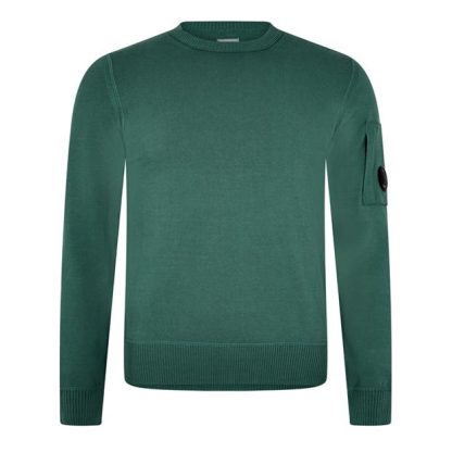 CP Company CP Company Knitwear - Crew Neck Men Knitted Tops Frst Spruce 673 for sale