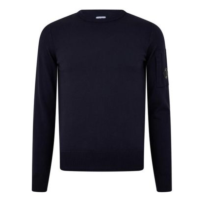 CP Company CP Company Knitwear - Crew Neck Men Knitted Tops Ttl Eclipse 888 for sale