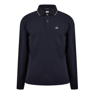 CP Company CP Company Polo - Long Sleeve Men Ttl Eclipse 888  for sale