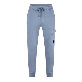 CP Company CP Company Sweatpants - Cargo Pant Men Closed Hem Fleece Jogging Bottoms Flint Stone 851 for sale