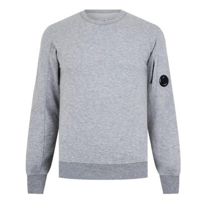 CP Company CP Company Sweatshirts - Crew Neck Men Crew Sweaters Grey Mel M93 for sale