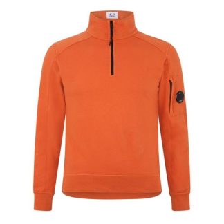 CP Company CP Company Sweatshirts - Polo Collar Men Crew Sweaters Hrvst Pmpkn 439 for sale