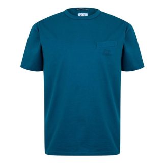 CP Company CP Company T-Shirts - Short Sleeve Men Regular Fit T-Shirts Ink Blue 848 for sale