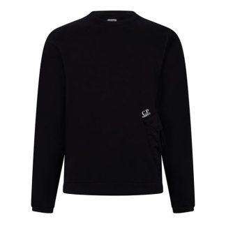 CP Company CP Crew Sweat Sn34 Men Crew Sweaters Black 999 for sale