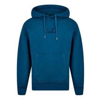 CP Company CP Logo Hoody Sn42 Men OTH Hoodies Ink Blue 848 for sale