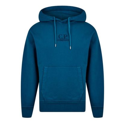 CP Company CP Logo Hoody Sn42 Men OTH Hoodies Ink Blue 848 for sale