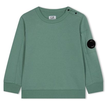 CP Company CP Logo Sweat Jn42 Kids Crew Sweaters Green Bay 30520 for sale