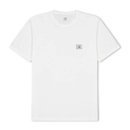 CP Company CP Logo T-Shirt Jn34 Kids Gz White 103  for sale