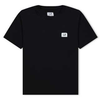 CP Company CP Logo T-Shirt Jn42 Kids Regular Fit T-Shirts Black 60100 for sale