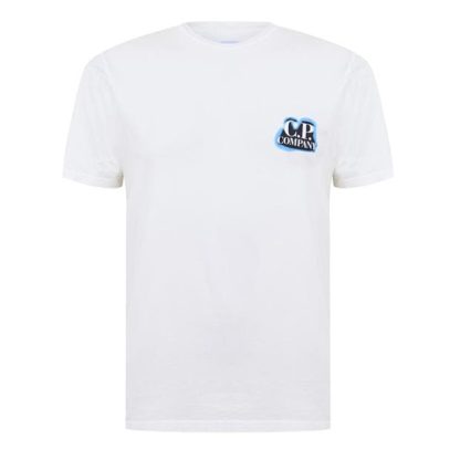 CP Company CP Logo T-Shirt Sn42 Men Gauze White 103  for sale