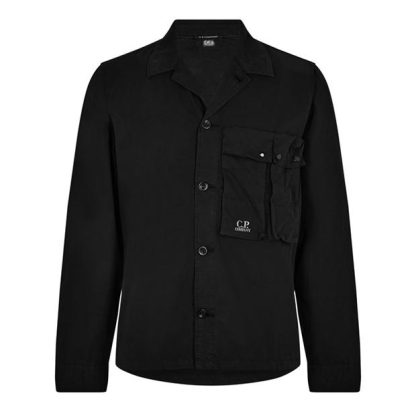 CP Company CP Zip Overshirt Sn34 Men Overshirts Black 999 for sale