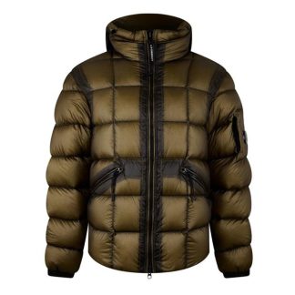 CP Company D.D. Shell Concealed Hood Down Jacket Men Puffer Jackets - Heavyweight Butternut 653 for sale