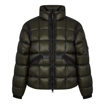 CP Company D.D. Shell Concealed Hood Down Jacket Men Puffer Jackets - Heavyweight Olive Night 670 for sale