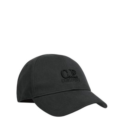 CP Company Logo Cap Kids Baseball Caps Black 60100 for sale