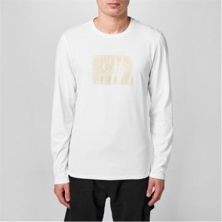 CP Company Long Sleeve Top Men Long Sleeve T-Shirts Gauze White 103 for sale