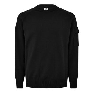 CP Company Metropolis CP Company Metropolis Knitwear - Crew Neck Men Jumpers Black 999 for sale