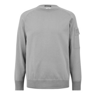 CP Company Metropolis CP Company Metropolis Knitwear - Crew Neck Men Jumpers Drizzle Gry 913 for sale