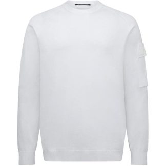 CP Company Metropolis CP Company Metropolis Knitwear - Crew Neck Men Jumpers White 101 for sale