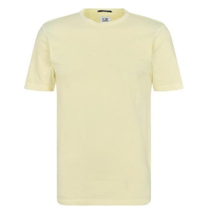 CP Company Pastel Logo T-Shirt Men Yellow 204  for sale