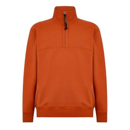 CP Company quarter Zip Hoodie Men Hrvst Pmpkn 439  for sale