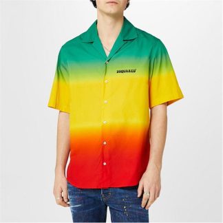 DSQUARED2 3 Tone Short Sleeve Shirt Men Multi 001S  for sale