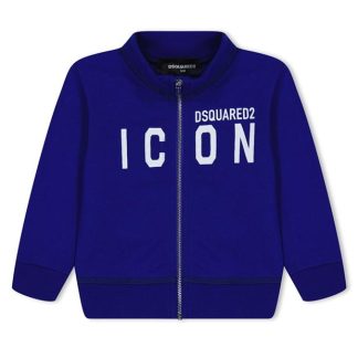 DSQUARED2 Babies Icon Track Top Kids Blue Dq861  for sale