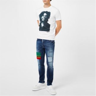 DSQUARED2 Bob Marley T Shirt Men White  for sale