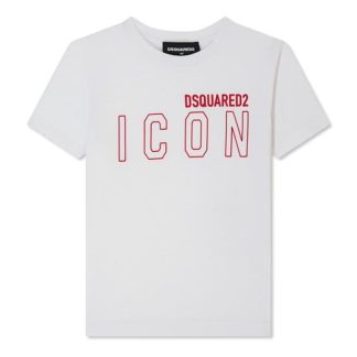 DSQUARED2 Boy'S Icon T-Shirt Kids White Dq100  for sale