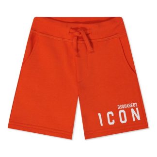 DSQUARED2 Boys Icon Logo Shorts Kids Jersey Shorts Red DQ221 for sale