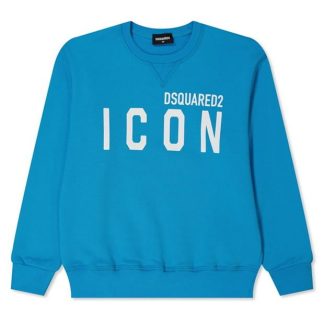 DSQUARED2 Boys Icon Sweatshirt Kids Crew Sweaters Blue DQ818 for sale