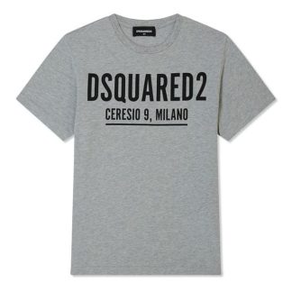 DSQUARED2 Boys Logo T-Shirt Kids Regular Fit T-Shirts Grey DQ979 for sale