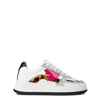 DSQUARED2 Canadian Sneakers Women Bianco/Fuscia  for sale