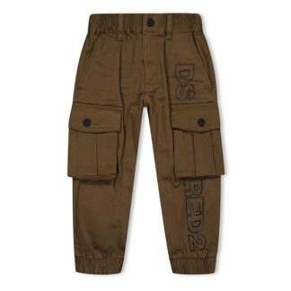 DSQUARED2 Cargo Trousers Juniors Kids Cargo Trousers Brown DQ769 for sale