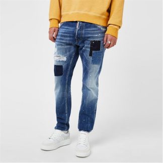 DSQUARED2 Cg Multi Patch Jeans Men Navy  for sale